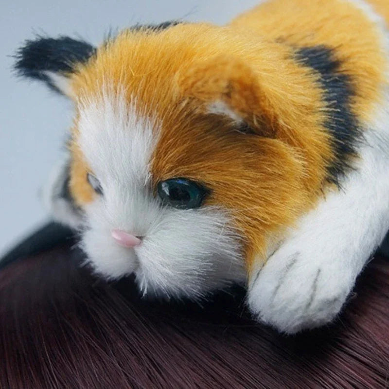 Cute Cat Plush Headband Wool Felt Animal Hair Band Women Girls Qme