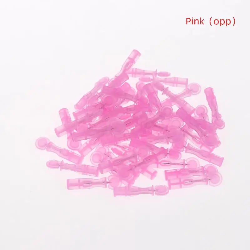 Professional Acne Blackhead Removal Tool Disposable Needles Clear Qme OPP Pink