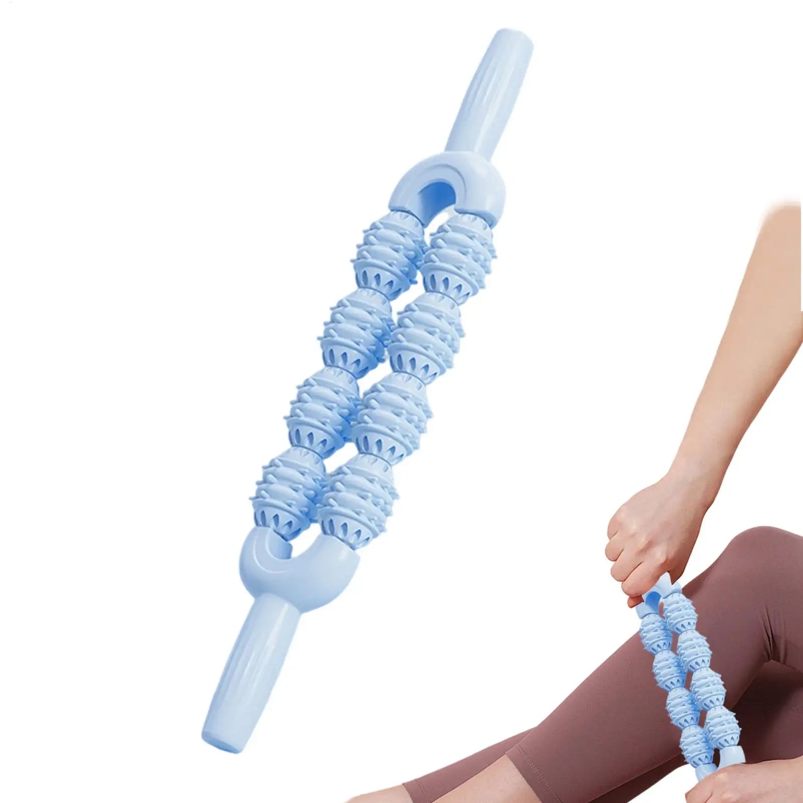Massage Stick Deep Tissue Massage Roller Stick Non-Slip Massager for Body Neck Back Arms Cramps Tightness Daily Warm up Home Qme