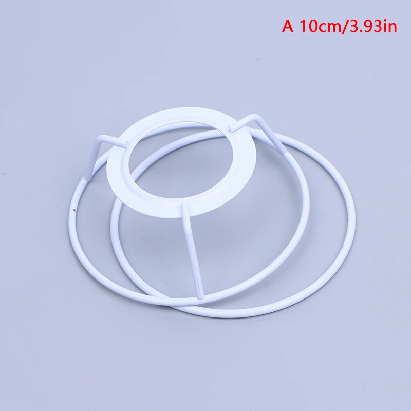 1Set Cylinder Vintage Lampshade Lamp Iron Lamp Frame Shade Accessories For E27 Lamp Socket Chandelier Qme A