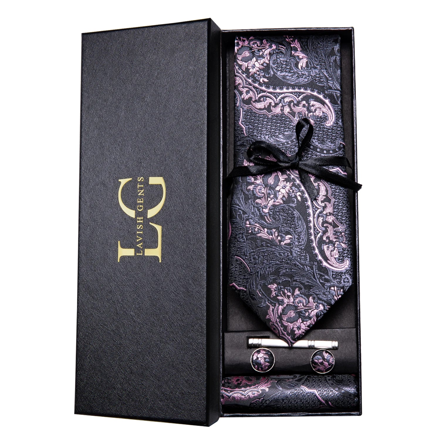 Hi-tie Luxury Box Classic Paisley Teal Green Necktie Gentle Men's Tie