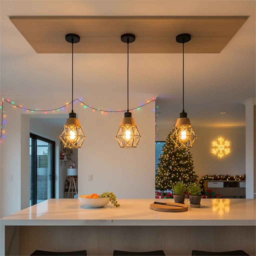 Vintage Hemp Rope Pendant Light Retro Loft Industrial Lighting Hanging Lamp Chandeliers Home Living Room Kitchen Decor Lampshade Qme
