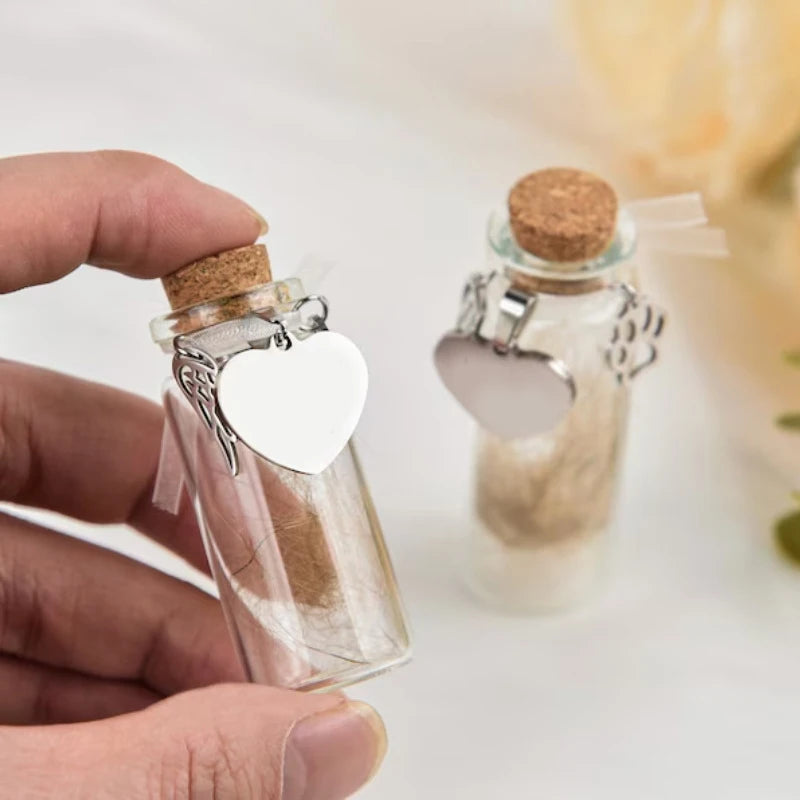 Pet Memorial Urn Container Bottle Hair Dogs Cats Fur Keepsake Storage Qme