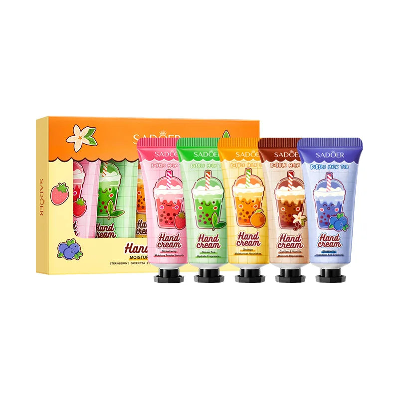 Milk Tea Fruit Fragrance Hand Cream Moisturizing Nourishing Anti-dry Qme A