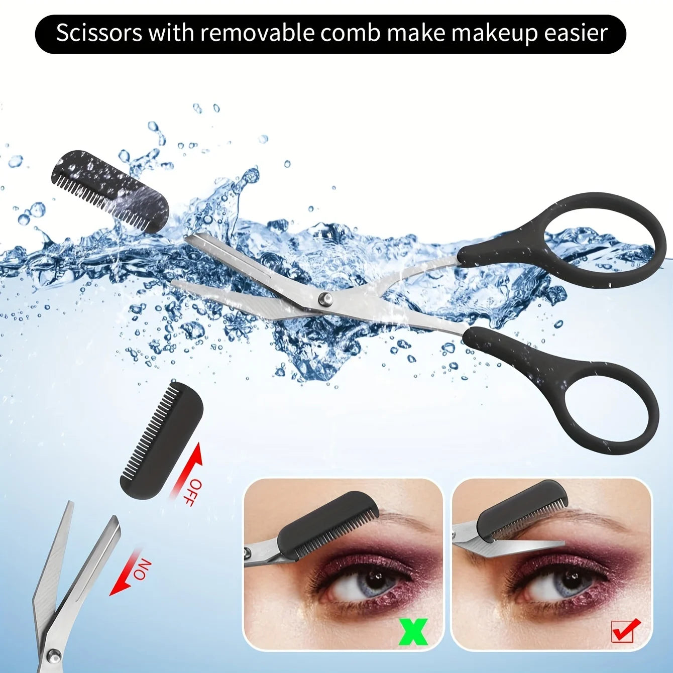 1set Eyebrow Grooming Razor Tool, Multifunctional Eyebrow Beauty Kit, Includes an Exfoliating Skin Smoothing Tool, Qme