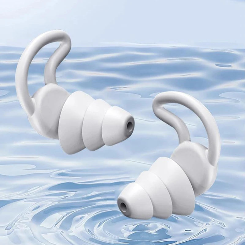 Silicone Ear Plugs Noise Reduction Earplugs Sound Insulation Student Qme