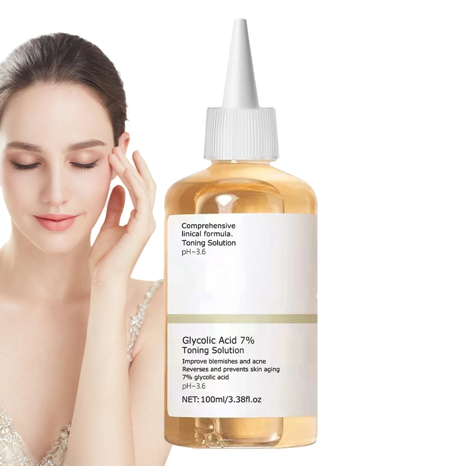 Glycolic Acid 7 Toner Nourishing Gentle Remove Acne Fade Fruit Qme