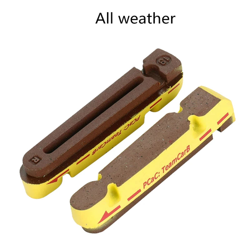 1Pair Carbon Brake Pads Road Folding Bicycle Caliper Shoes V-brake Qme