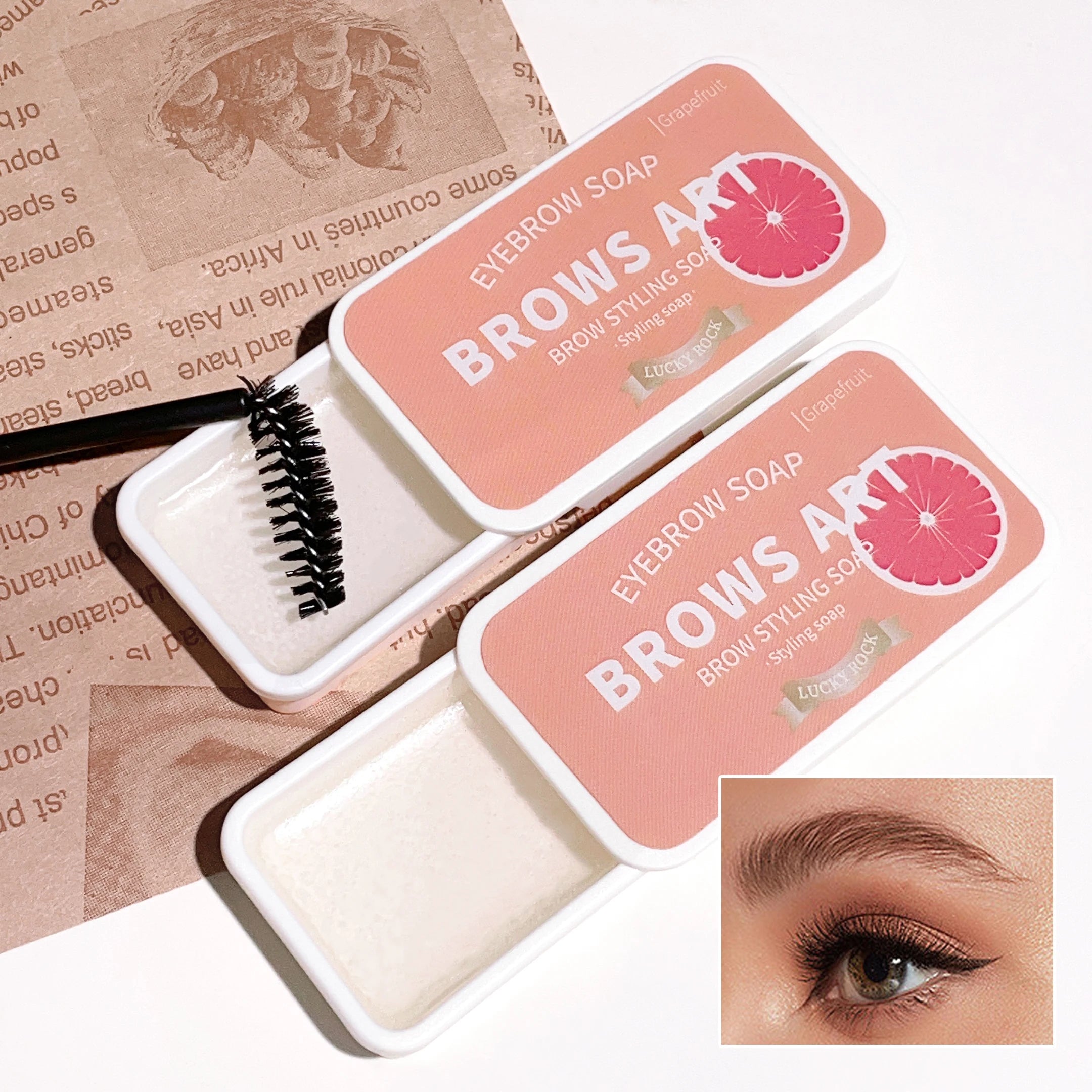 Long-Lasting Eyebrow Styling Gel with 3D Feathery Wild Brow Setting - Waterproof and Easy to Apply Qme