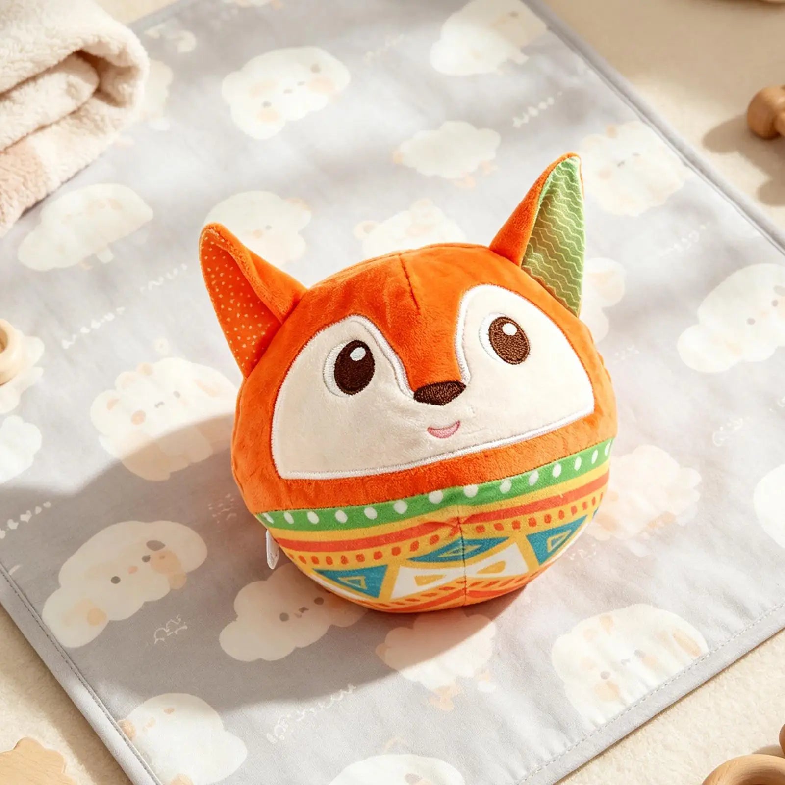 Interactive Music Plush Crawling Learning Sensory Bouncy Ball Musical Sensory Toys For Boy Girl Kids Talking Communication Qme