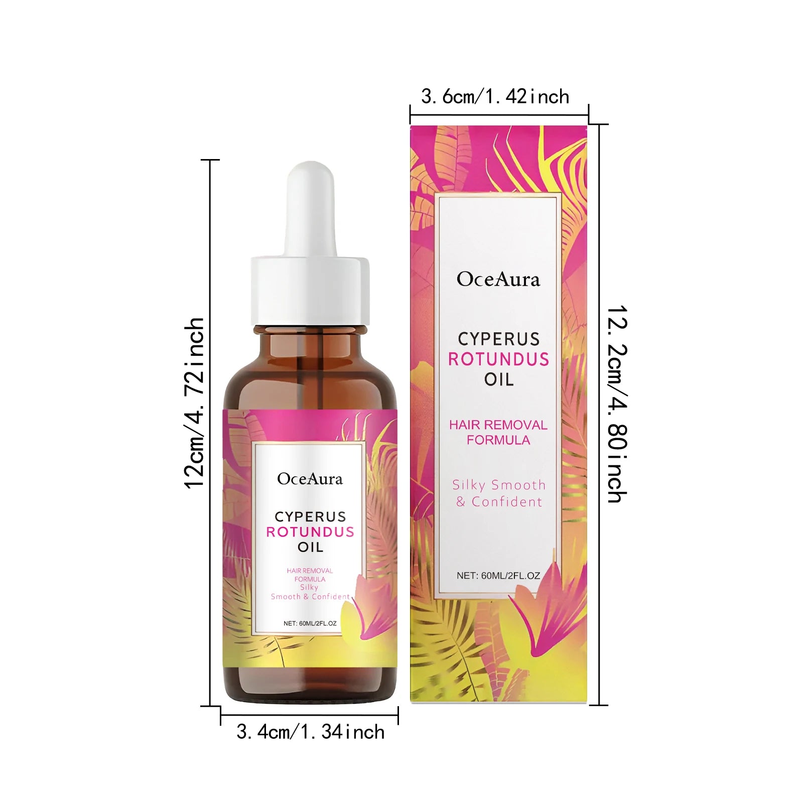 Cyperus Rotundus Oil Body Hair Remover Armpit Leg Arm Reduces Hair Growth Moisturizes Gentle Care Essential Oil for Smooth Skin Qme