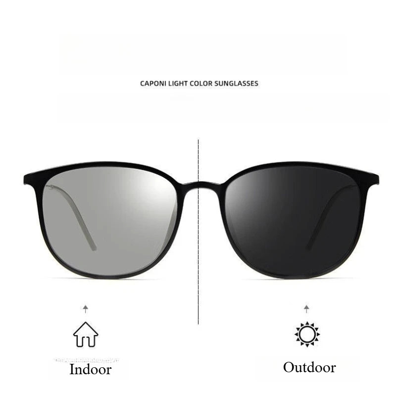 Pure Titanium Ultra-thin UV-resistant Color-changing Polarized Qme