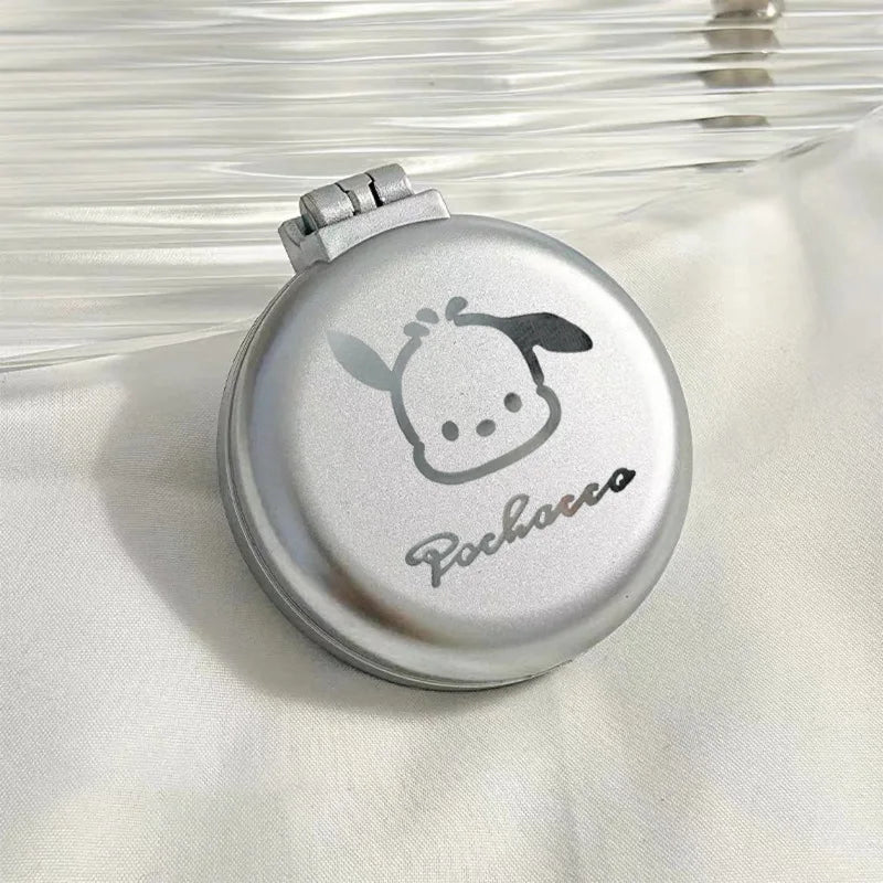 Hello Kitty Silver Folding Air-Cushion Comb Instagram-Style Comb with Mirror Portable Mini Comb with Mirror for Students Qme 14