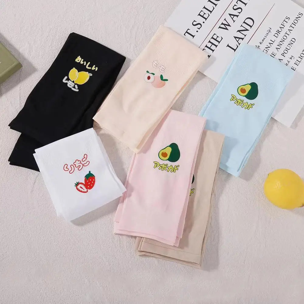 Golf Cute Avocado Driving Fruit Strawberry Sun UV Protection Ice Silk sleeve Arm Sleeves Cooling Sleeves Qme