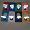 Mini Luminous Folding Card Led Reading Night Light Creative Portable Qme Random delivery