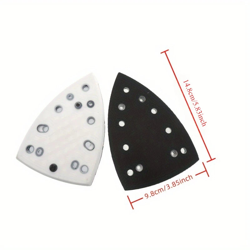 Triangle sanding pad, dust-free replacement backboard, used for sanding machines Qme
