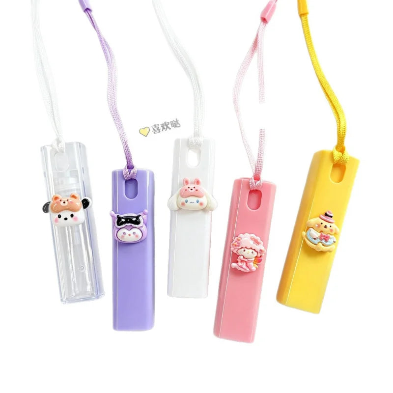 Hello Kitty Kuromi Cute Cartoon Spray Bottle Lanyard-style Refill Qme