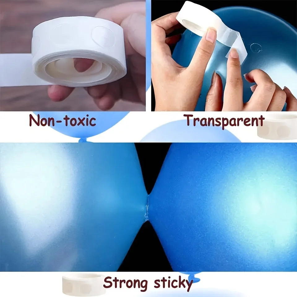 10 roll wedding, birthday, party, balloon decoration adhesive dot stickers Qme
