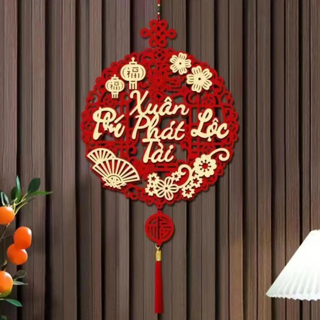Vietnamese Year Ornaments 2026 Wall Couplets Decorations Festival Qme