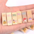 50Pcs Lovely Mushroom/Banana/Flower Embroidery Cloth Labels For Sewing Supplies Garment DIY Bags Hats Accessories Handmade Tags Qme random mix