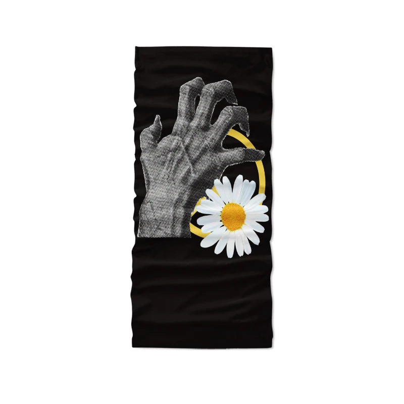 Fashion Daisy Series Headscarf Ladies Outdoor Sweat-wiping Dust-proof Qme style9 One Size >8Y