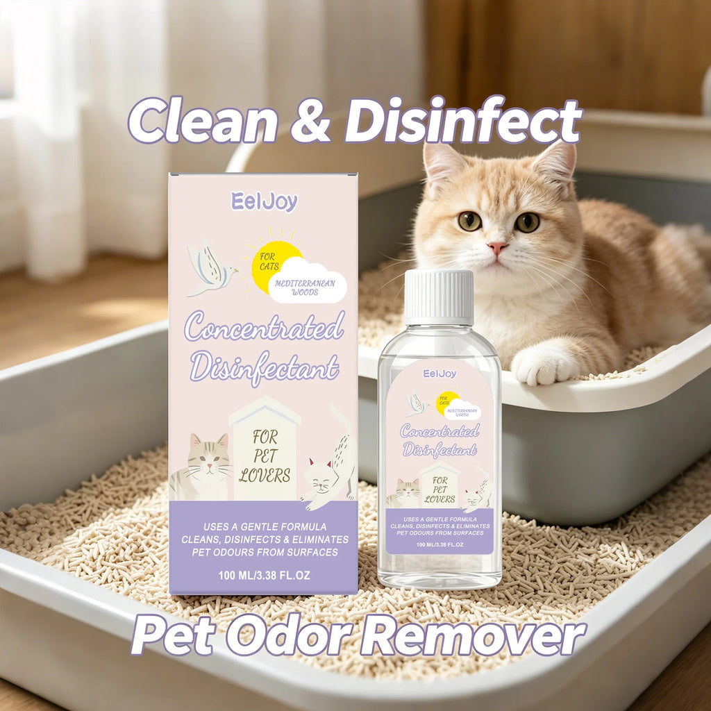 Pet Concentrated Disinfectant 3-in-1 Deep Cleaning Stain Disinfecting Odor-Eliminating Formula Long-Lasting Freshing Pet Cleaner Qme