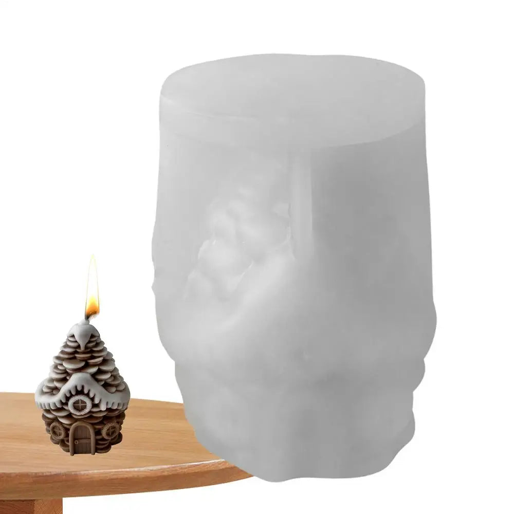 Christmas Molds For Candles Pine Cone House Casting Mould Home Decor Cement Moulds For Epoxy Resin Plaster Soap Party Planners Qme 02 China Mainland