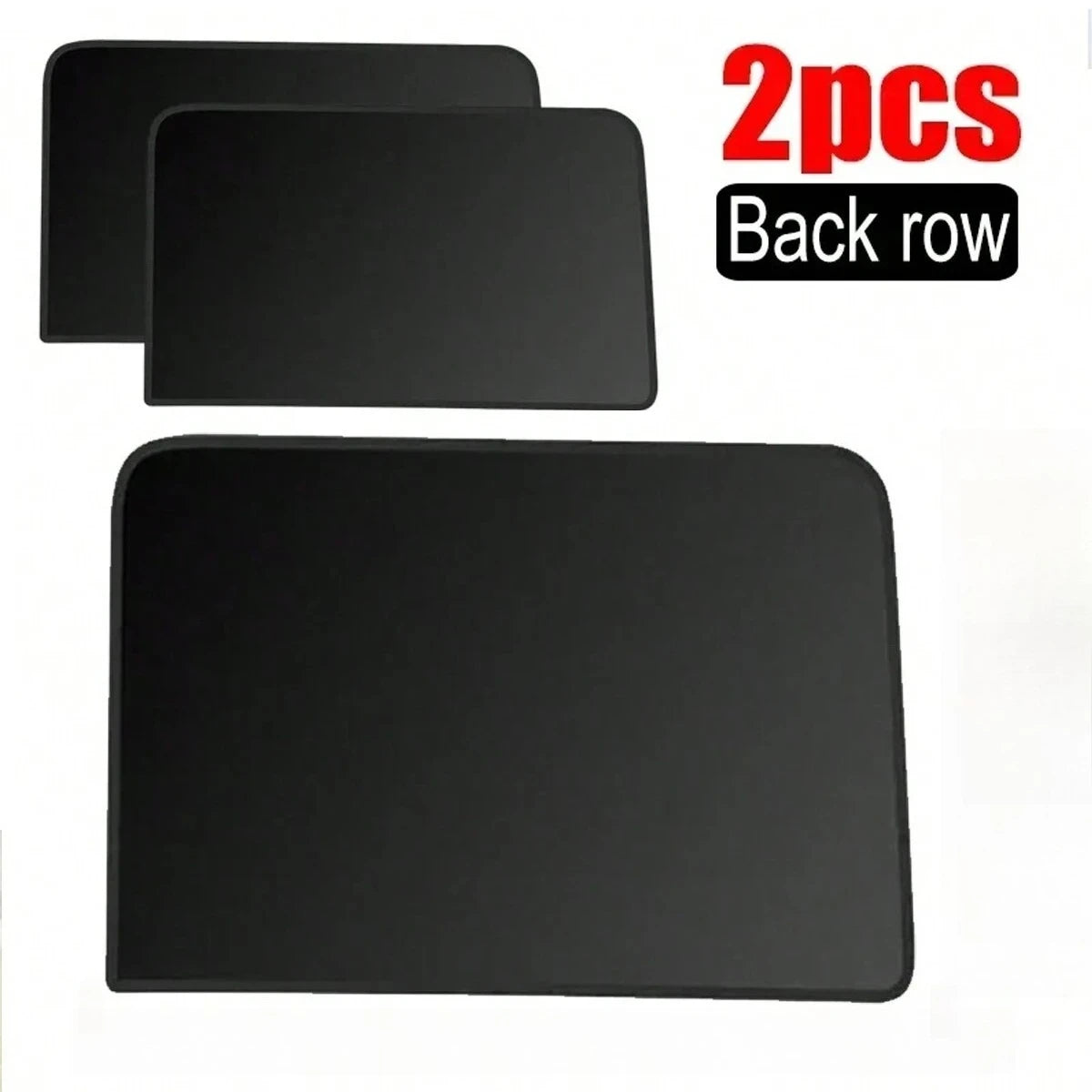 Magnetic curtain protectors, side window sunshades, UV protection, suitable for most models, universal in all seasons Qme Rear window 2pcs