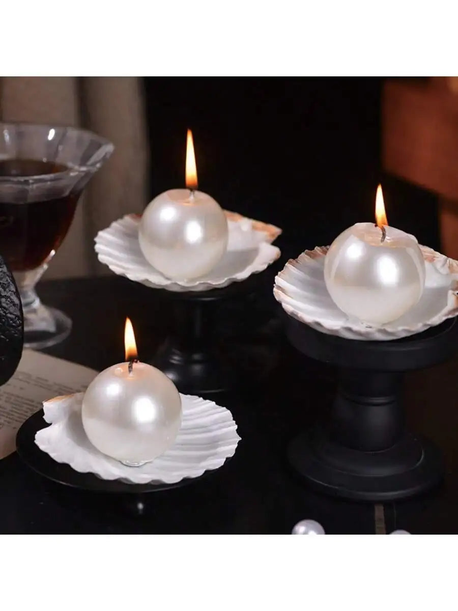 Bursting Oceanic Pearl Shell Aroma Candles Instagrammable High-end Qme