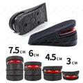 Height Increase Insoles for Men Women Heel Shoe Lift Insert Air Cushion Heightening Insoles Adjustable Shock Absorbing Foot Pad Qme 1 Pair 7.5cm Height