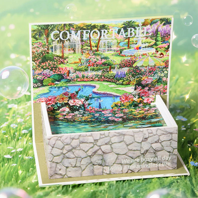 Wide European Town Scenery Washi Tape, Background Tape for Junk Journal Scene Making, Ideal Holiday & Birthday Gift Qme