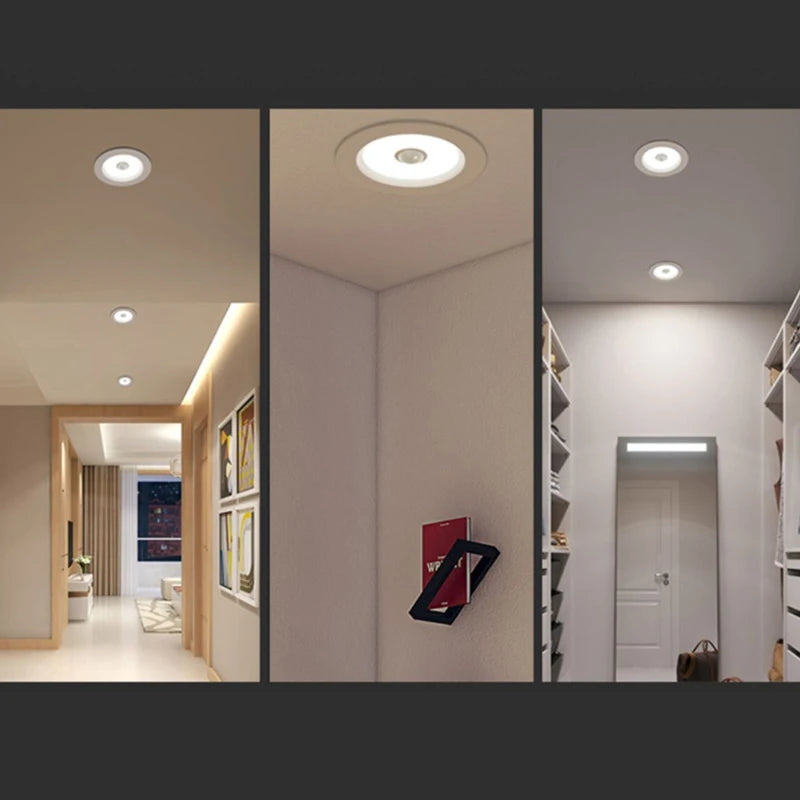 Human Body Motion Sensor Spot LED Downlight Lamparas 220V Ceiling Qme