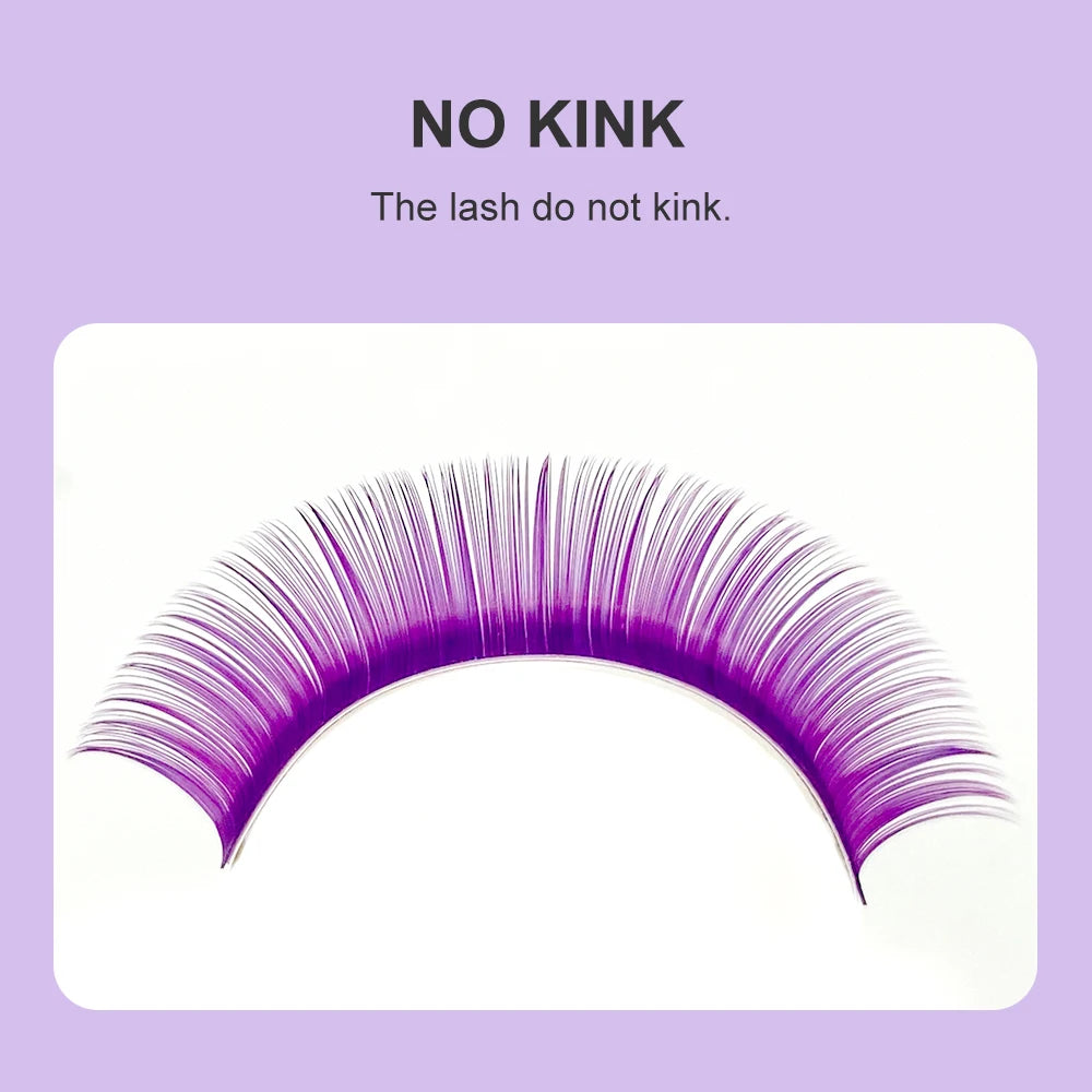 NATUHANA Individual Colored Eyelashes Natural False Mink Eyelash Qme