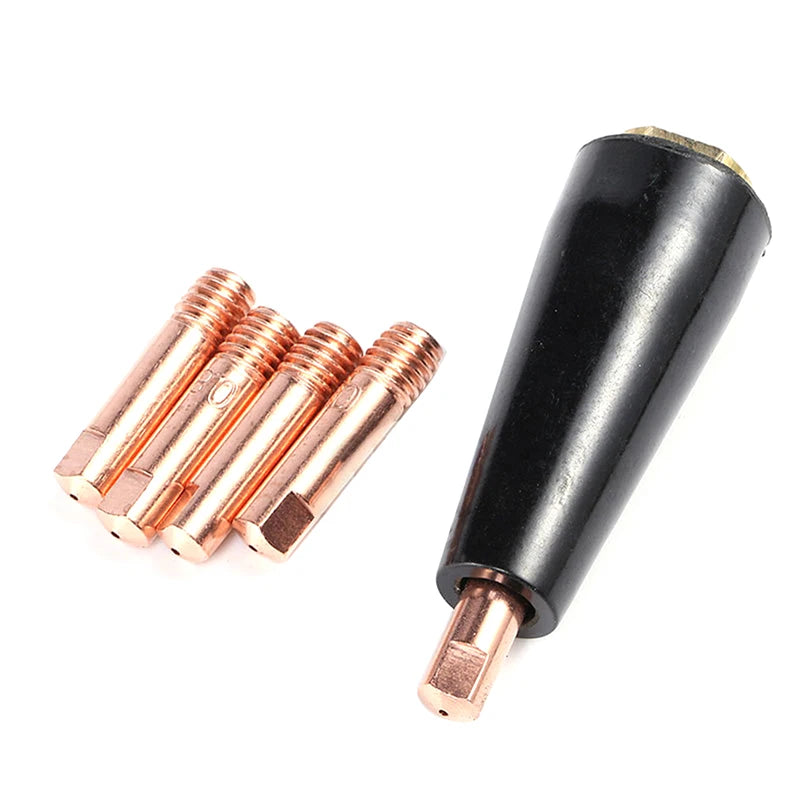 MIG Welding Flux Core Gasless Nozzle 0 8 Brass Tips Replace Welder Qme