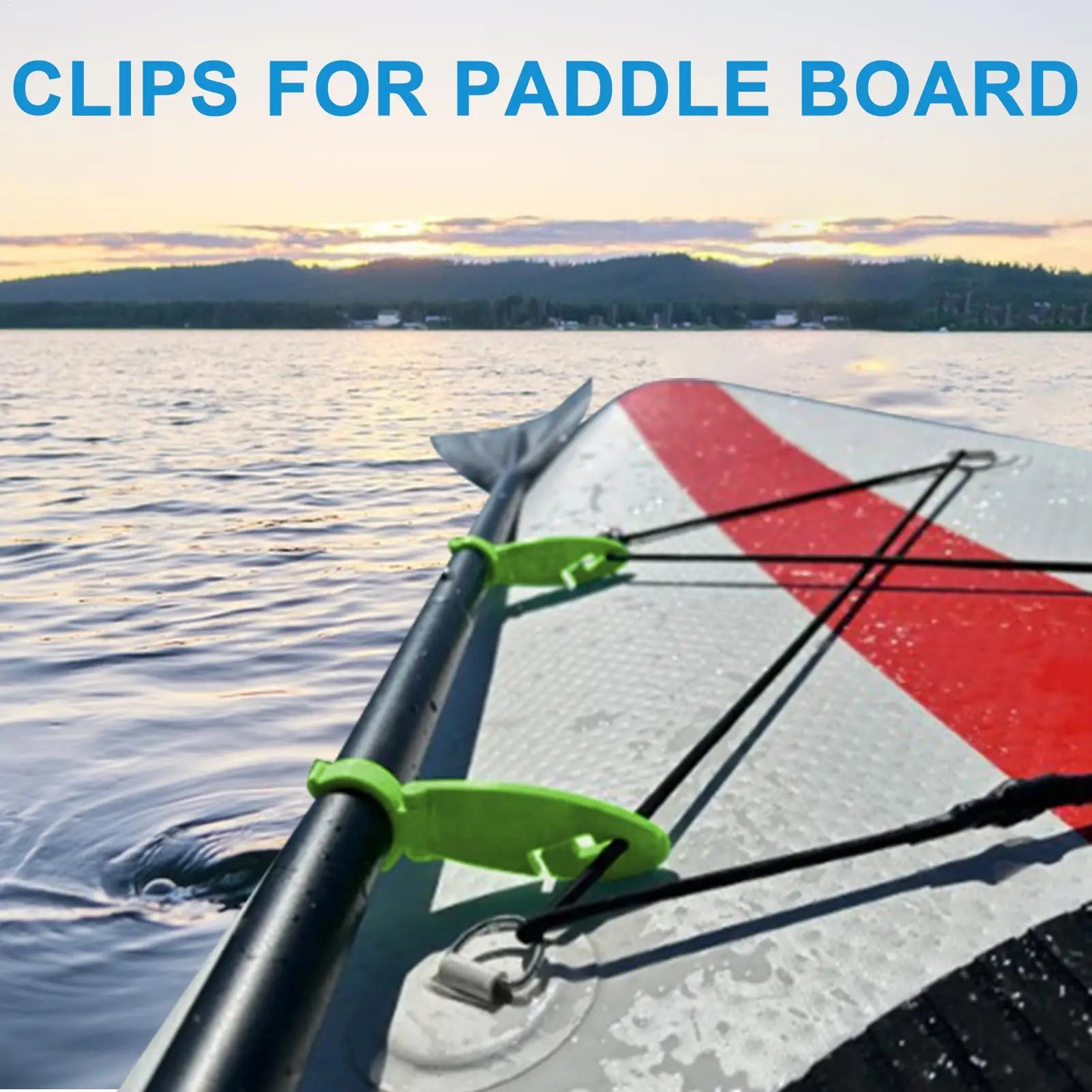 Paddle Board Clips Expandable Fix Clamps for Paddle Board Water Sports Supplies Fasten Clips for Boys Teens Men Golfers Dad Mom Qme