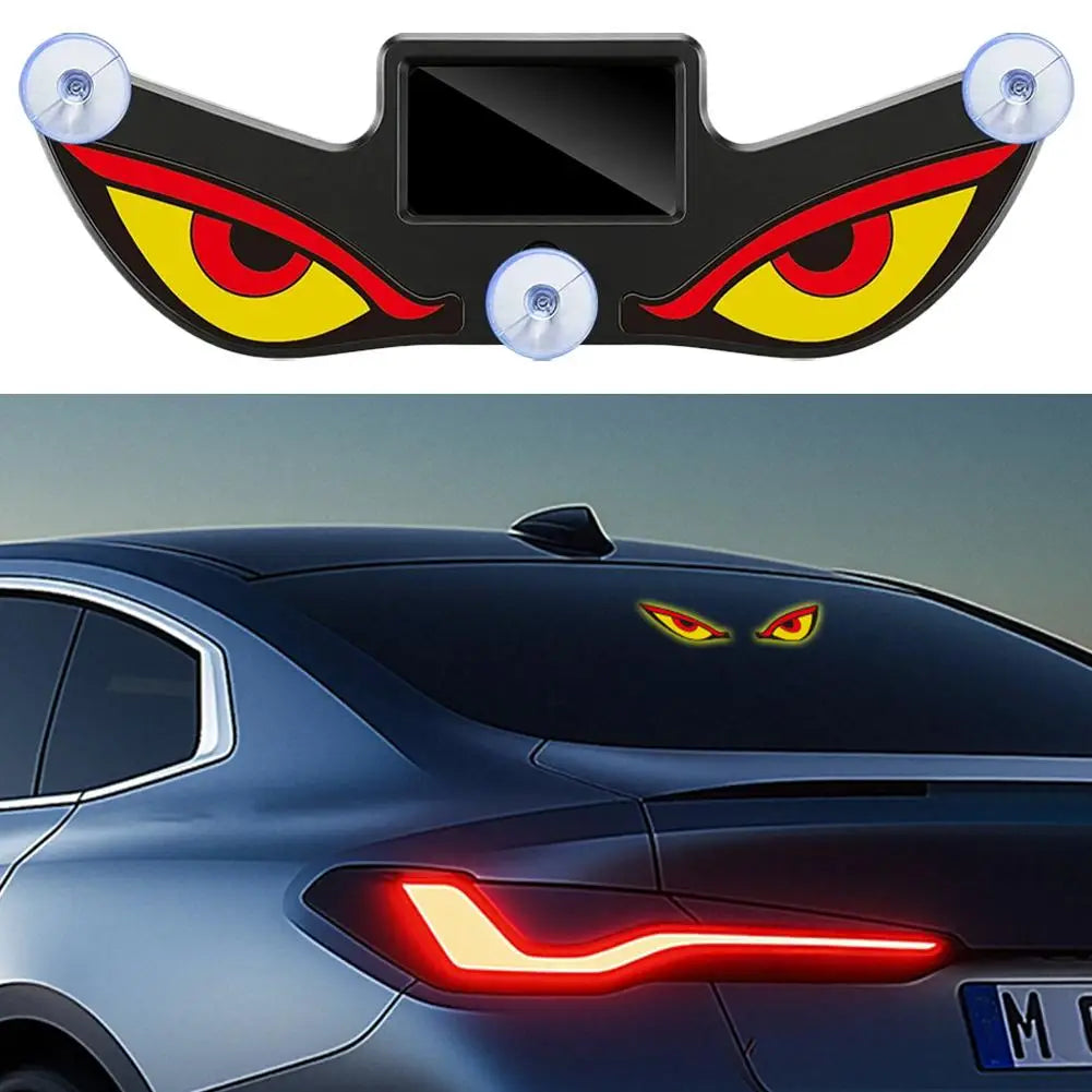 Devil Eyes Light LED Eye Car Display Windshield Atmosphere Lamp Solar Qme