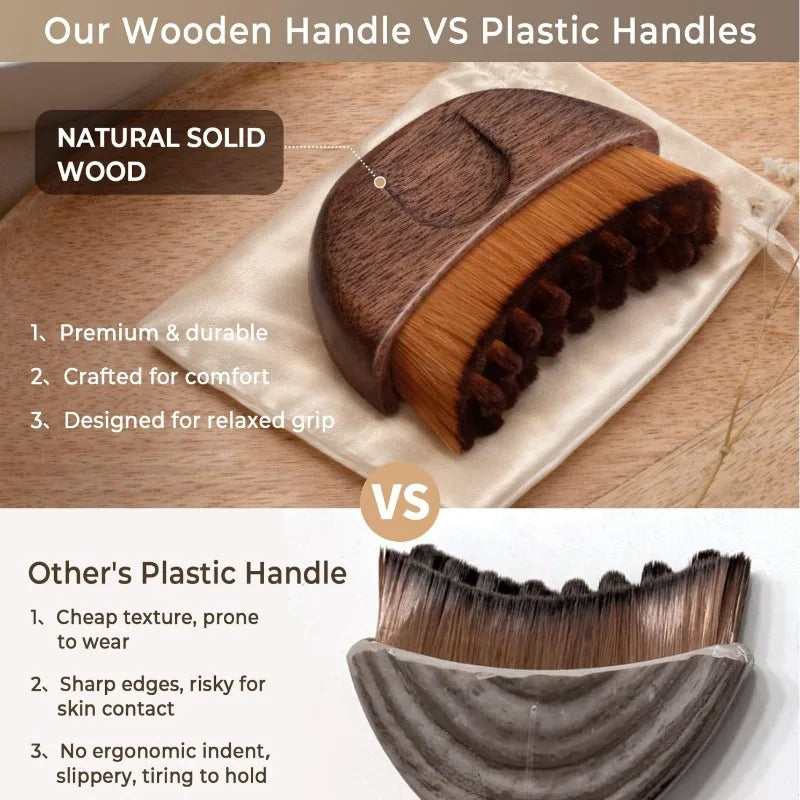 Lymphaticcontourface Walnut Lymphatic Brush Contour Facial Scraping Qme