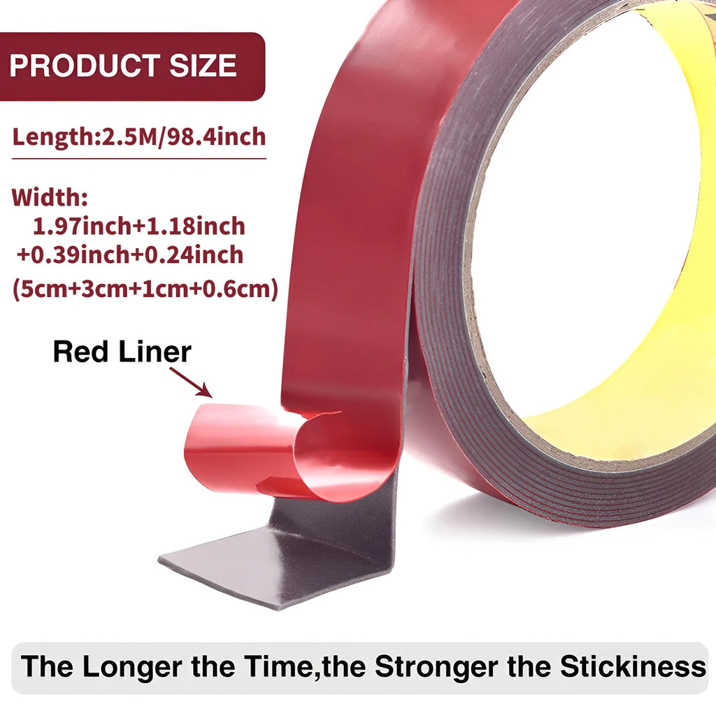 Double Sided Tape Adhesive Tape 2.5m Extra Strong Double Tapes Special Double-Sided Tape For Phone Lcd Car Screen Repair Tape Qme
