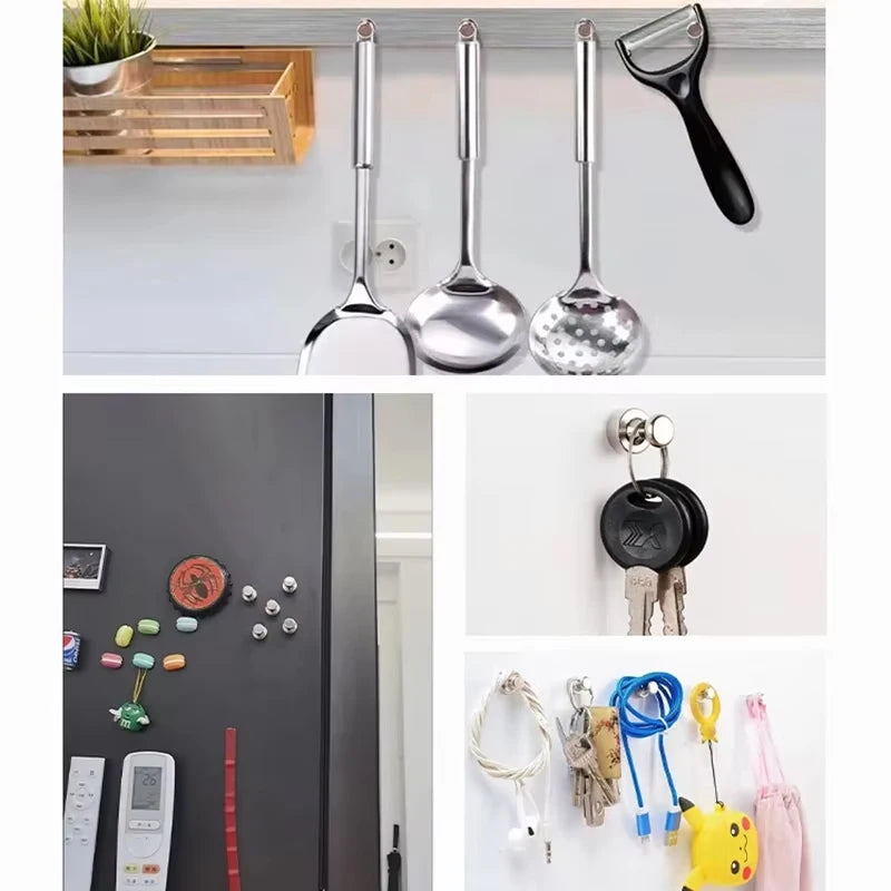 10PCS magnetic nails office painting and calligraphy refrigerator strong magnetic nails teaching whiteboard magnetic nails 12x16 Qme