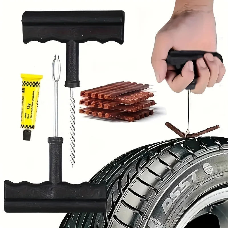 Essential Car & Motorcycle Tire Repair Tool - Get Ready for Any Emergency! Qme