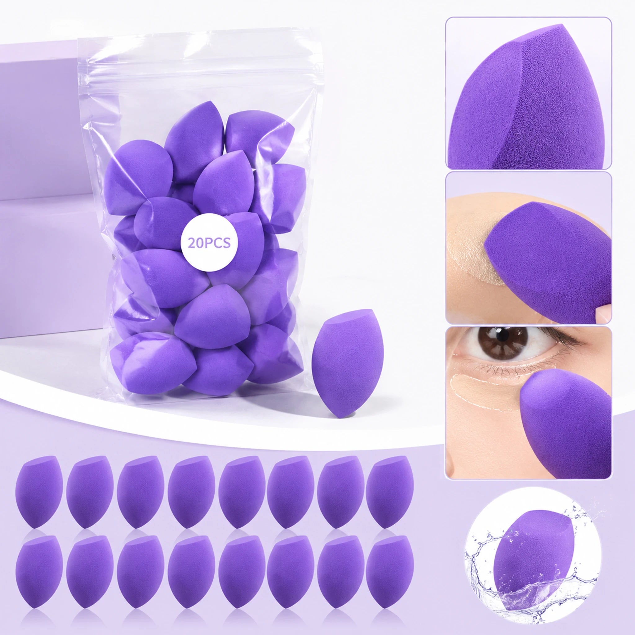 Makeup Sponge Blenders Mini Multi-functional Sponges Liquid Cream Qme