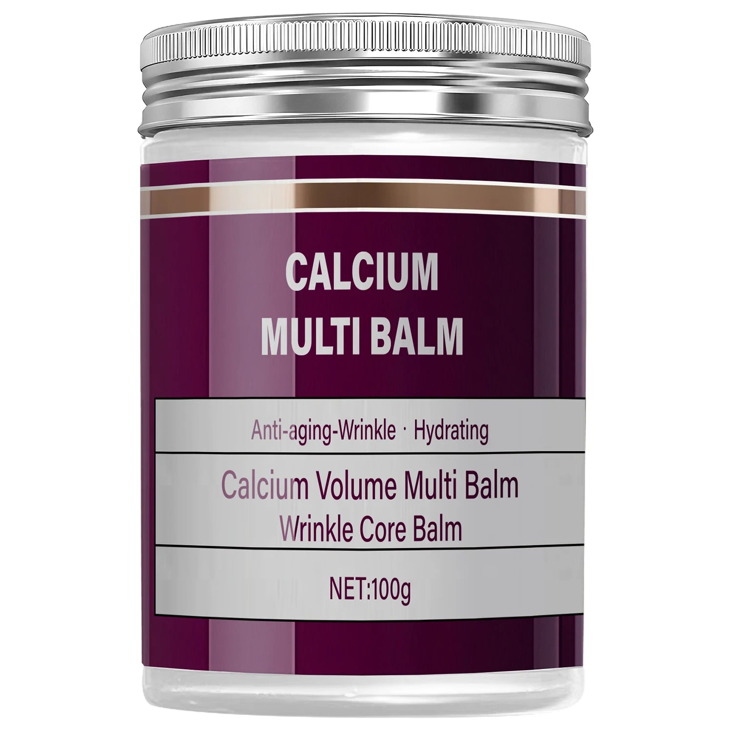 Calcium Multi Balm with Retinol & Bee Venom - Hydrating Wrinkle Core Formula to Moisturize, Nourish & Soften Skin. Qme PURPLE 100g
