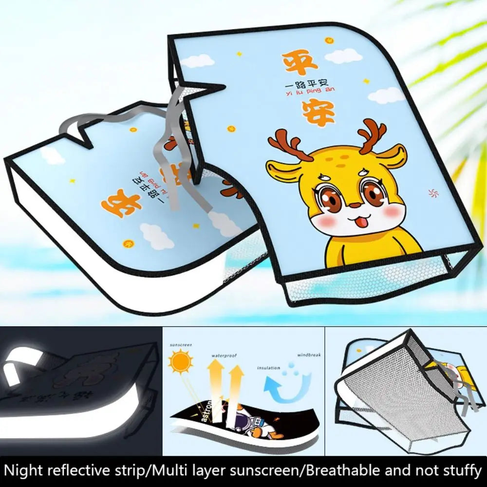 Waterproof Electric Vehicle Sunscreen Gloves Windproof Anti-Sun Handle Grip Cover Breathable PVC Electric Vehicle Gloves Qme