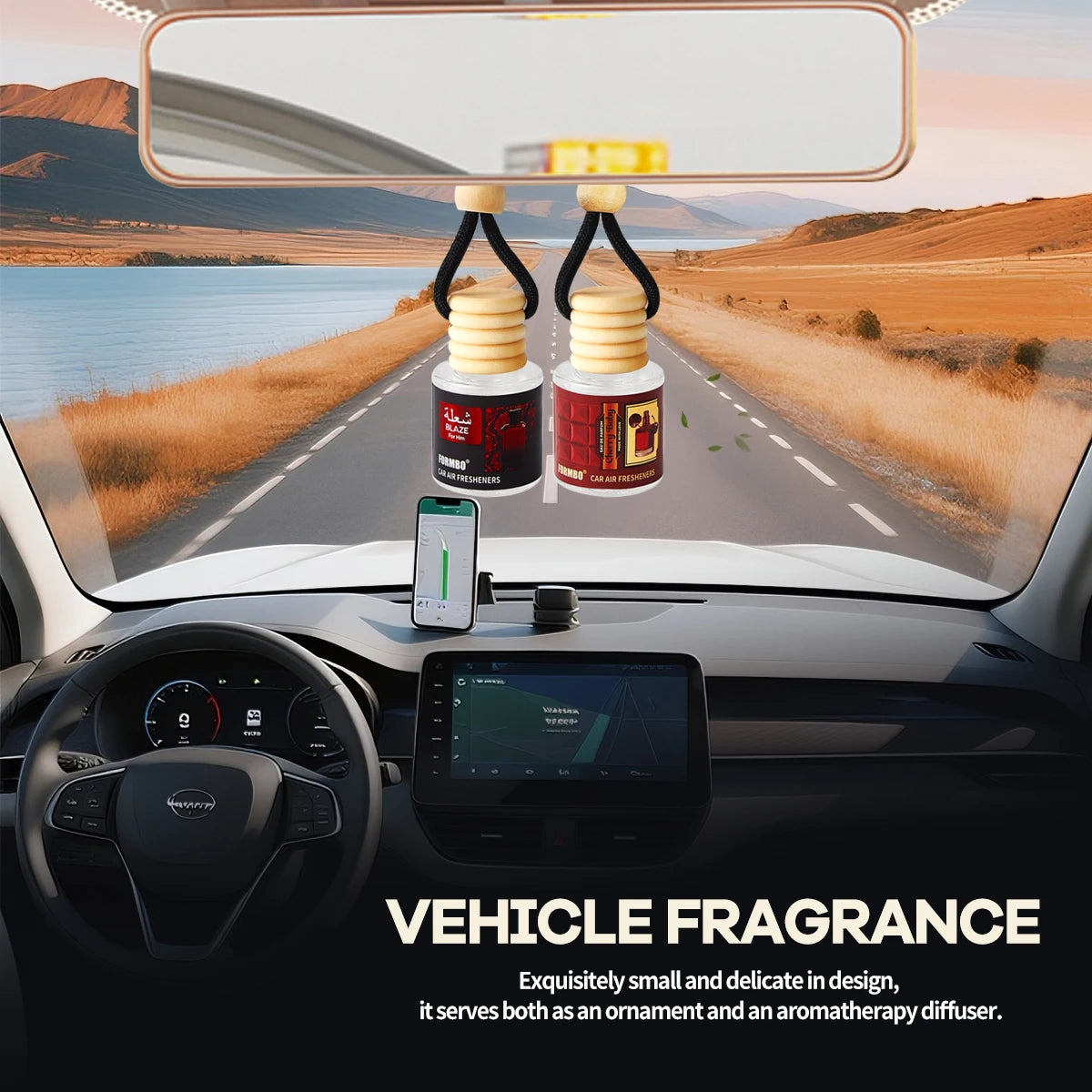 Car Fragrance Interior Accessories Fresh Clean Scent Long-lasting Qme