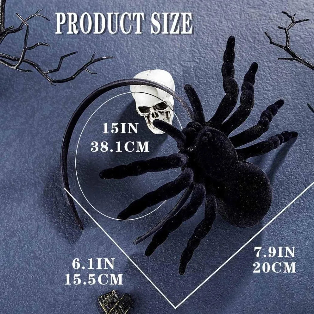 Hair Accessories Cartoon Spider Headband Black Animal Women Hoop Qme