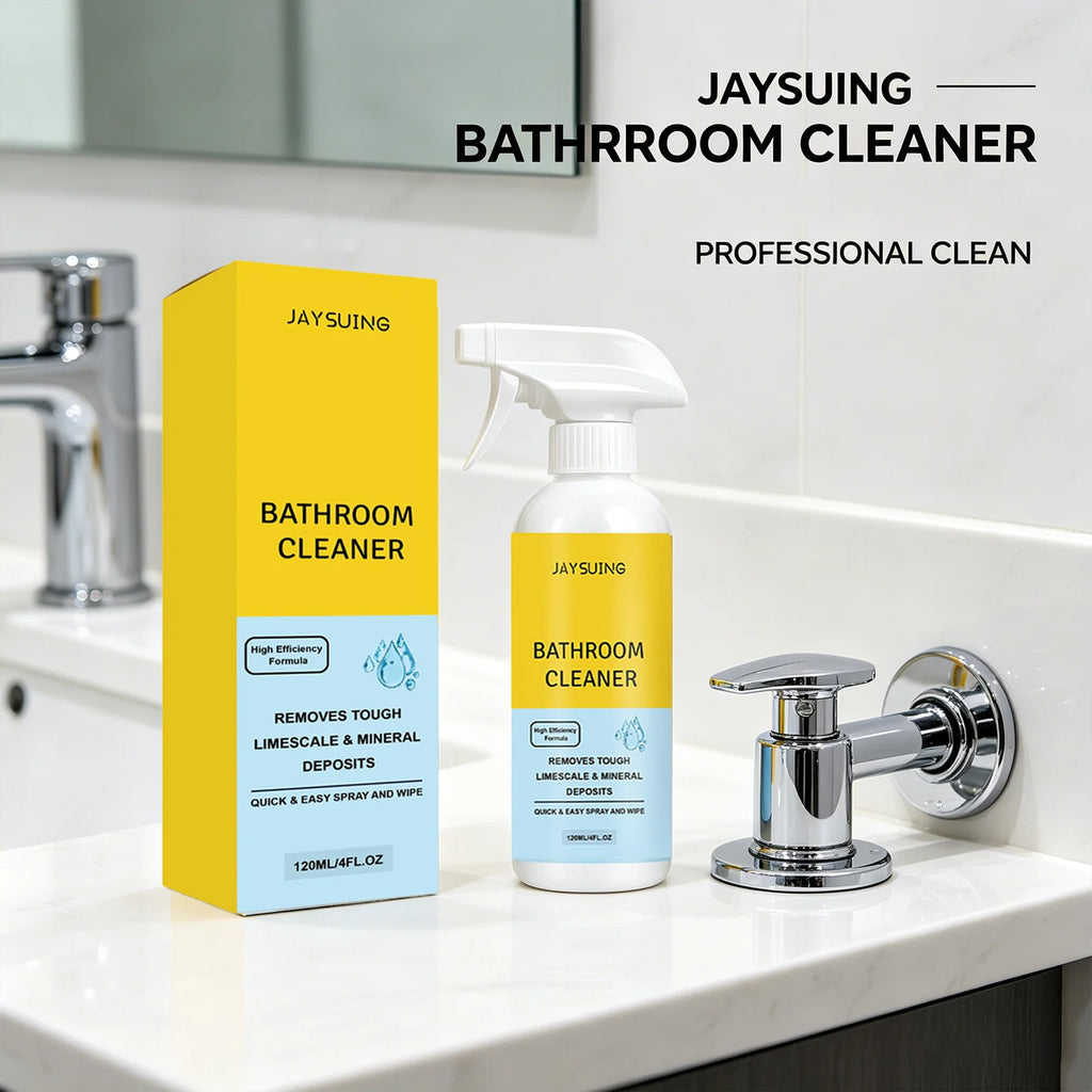 Bathroom Cleaner Spray Powerful Removing Scale Cleaning Ceramic Tile Glass Restoring Luster Limescale & Mineral Deposit Remover Qme