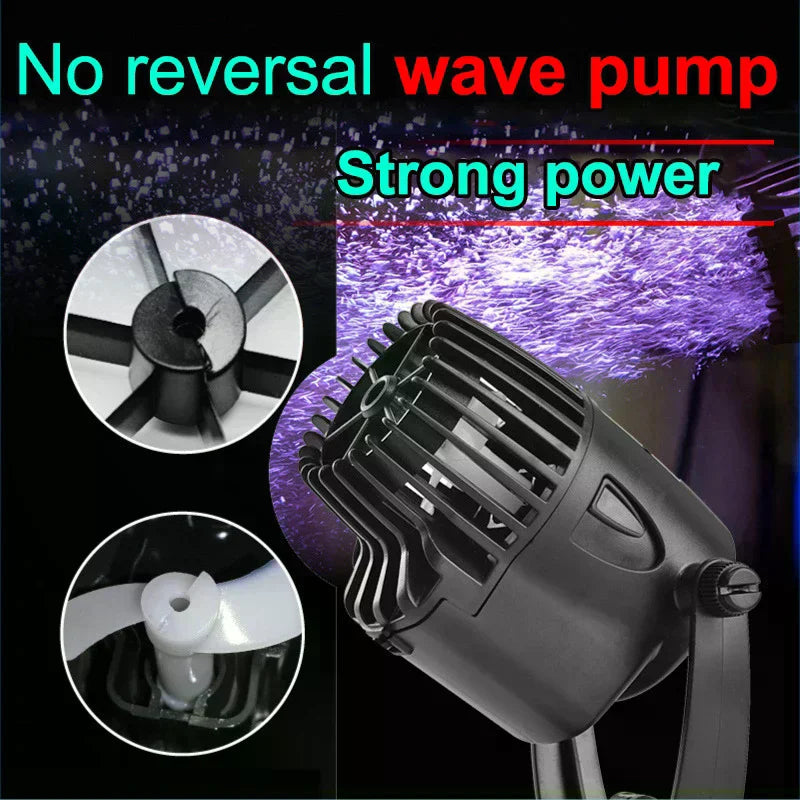 Single Head Wavemaker Water Pump For Aquarium Fish Tank Submersible Aerobic Pump 3W Water Circulation Pump Flow Surf Pump Qme