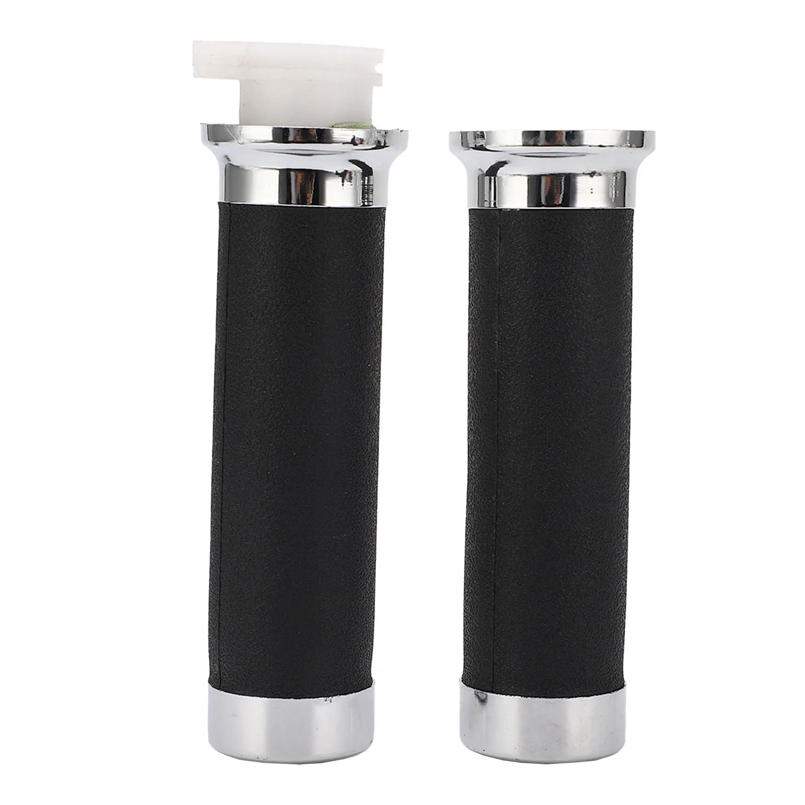 Motorcycle Handle Grip Throttle Handle Grips Anti Aging Ergonomic Cool for Magna 250 for Shadow 400 750 VT600 VT750 Qme black
