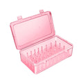 Plastic Convenient Cakes Decorating Kit Storage Organizer with 42 Pegs Piping Tip Set Practical Home Cake Shop Storage Tool Qme Pink One Size