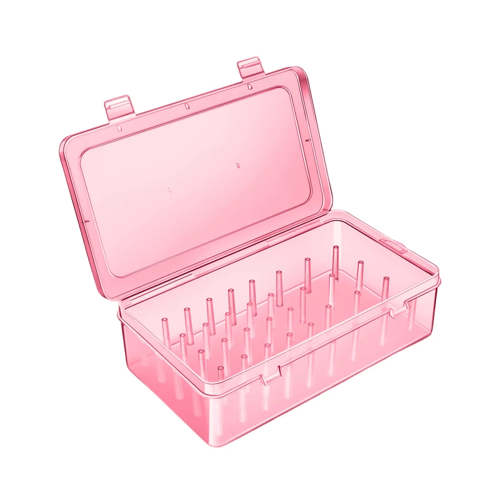 Plastic Convenient Cakes Decorating Kit Storage Organizer with 42 Pegs Piping Tip Set Practical Home Cake Shop Storage Tool Qme Pink One Size